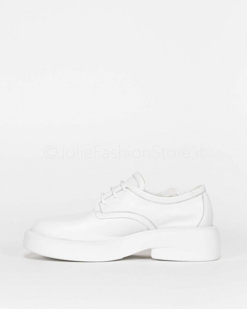 Elena Iachi White Lace-up Shoe  E2811