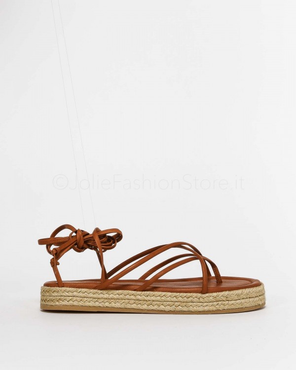 Cécile Sandalo alla Schiava Cuoio  2464C-CUOIO