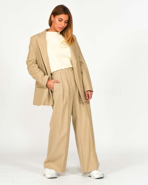 Haveone Giacca in Flanella Beige  JSG-F035 021