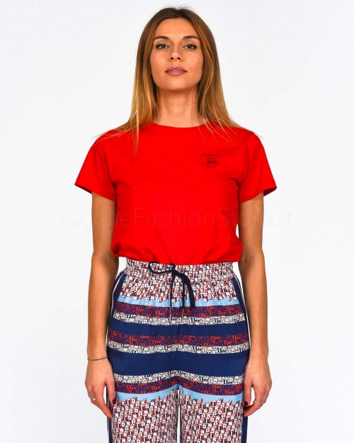 Pinko T-shirt in Jersey Rosso  1G173F Y7XK R60