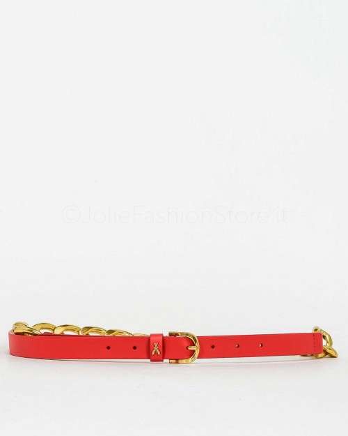 Patrizia Pepe Cintura Maxi Chain Rosso