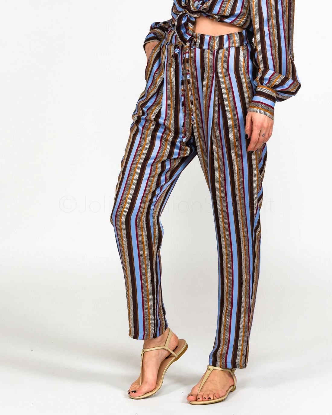 Brand Unique Pantalone in Fantasia Righe  BUS22024 LN1