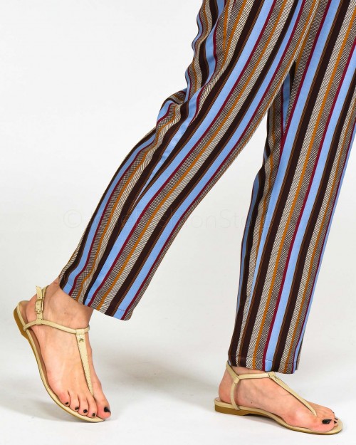 Brand Unique Pantalone in Fantasia Righe  BUS22024 LN1