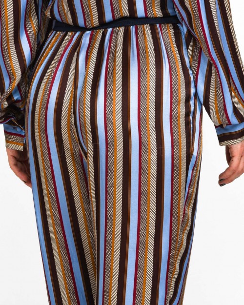 Brand Unique Pantalone in Fantasia Righe  BUS22024 LN1