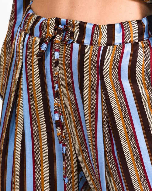 Brand Unique Pantalone in Fantasia Righe  BUS22024 LN1