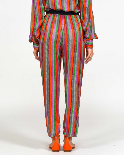 Brand Unique Pantalone in Fantasia Righe  BUS22024 LN2