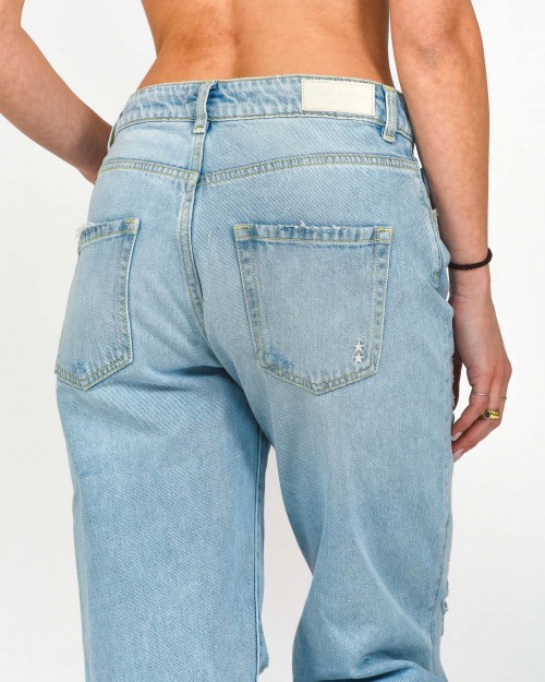 Icon Denim Jeans Modello Bella Strappi Davanti  BELLA ID500