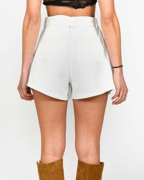 Pinko Shorts Bianco con Cintura  1J10WR Y847 Z14