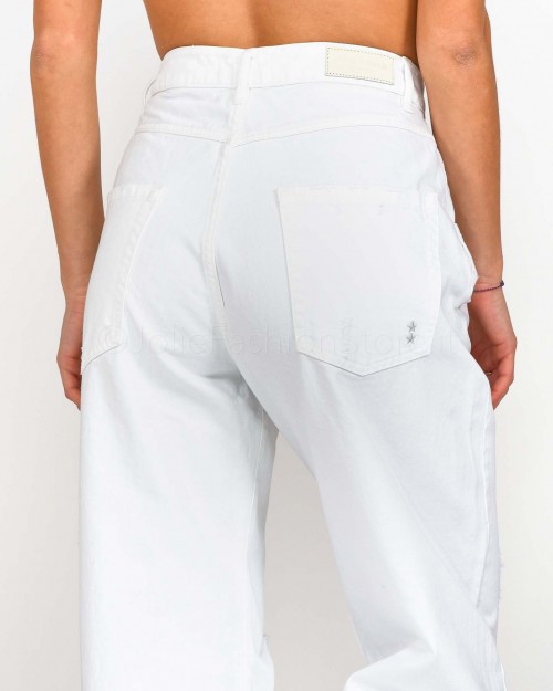 Icon Denim Jeans Modello Poppy Tagli Davanti Bianco  POPPY WHITE
