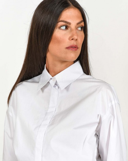 ★Pinko Camicia Over in Cotone Bianco  1G17VW Y6VW Z04