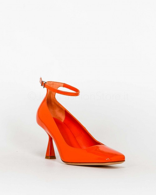 Sergio Levantesi Dècolletè Punta Quadrata 7cm Arancione  GINA PAINT ORANGE