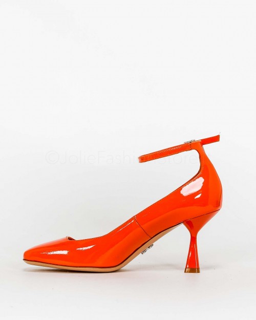 Sergio Levantesi Dècolletè Punta Quadrata 7cm Arancione  GINA PAINT ORANGE