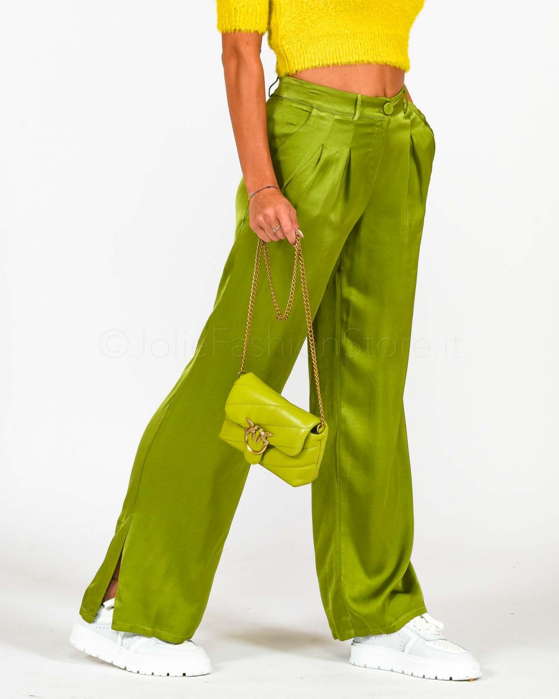 Brand Unique Pantaloni Morbidi Verde  BUW22158 170