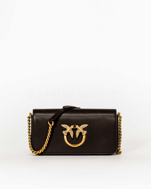 LOVE CLICK BAGUETTE MINI SIMPL NERO-ANTIQUE GOLD