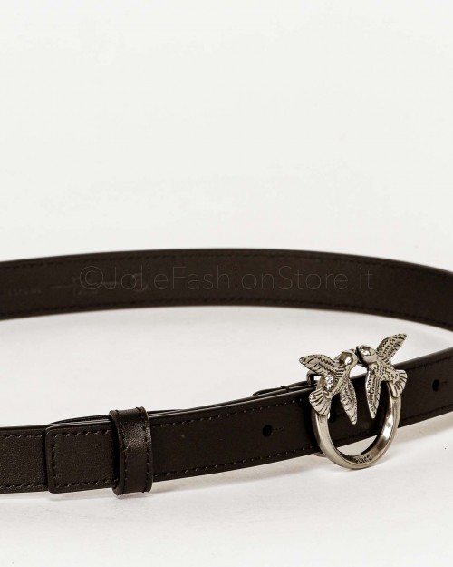 LOVE BERRY SIMPLY H2 BELT VITE NERO-OLD SILVER  1H212P Y5H7 Z99O