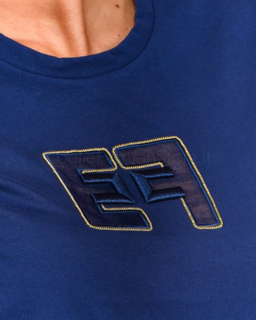 Elisabetta Franchi T-Shirt Logo Inchiostro  MA01026E2 590