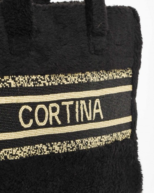 De Siena Borsa Maxi Cortina Black  1032 CORTINA