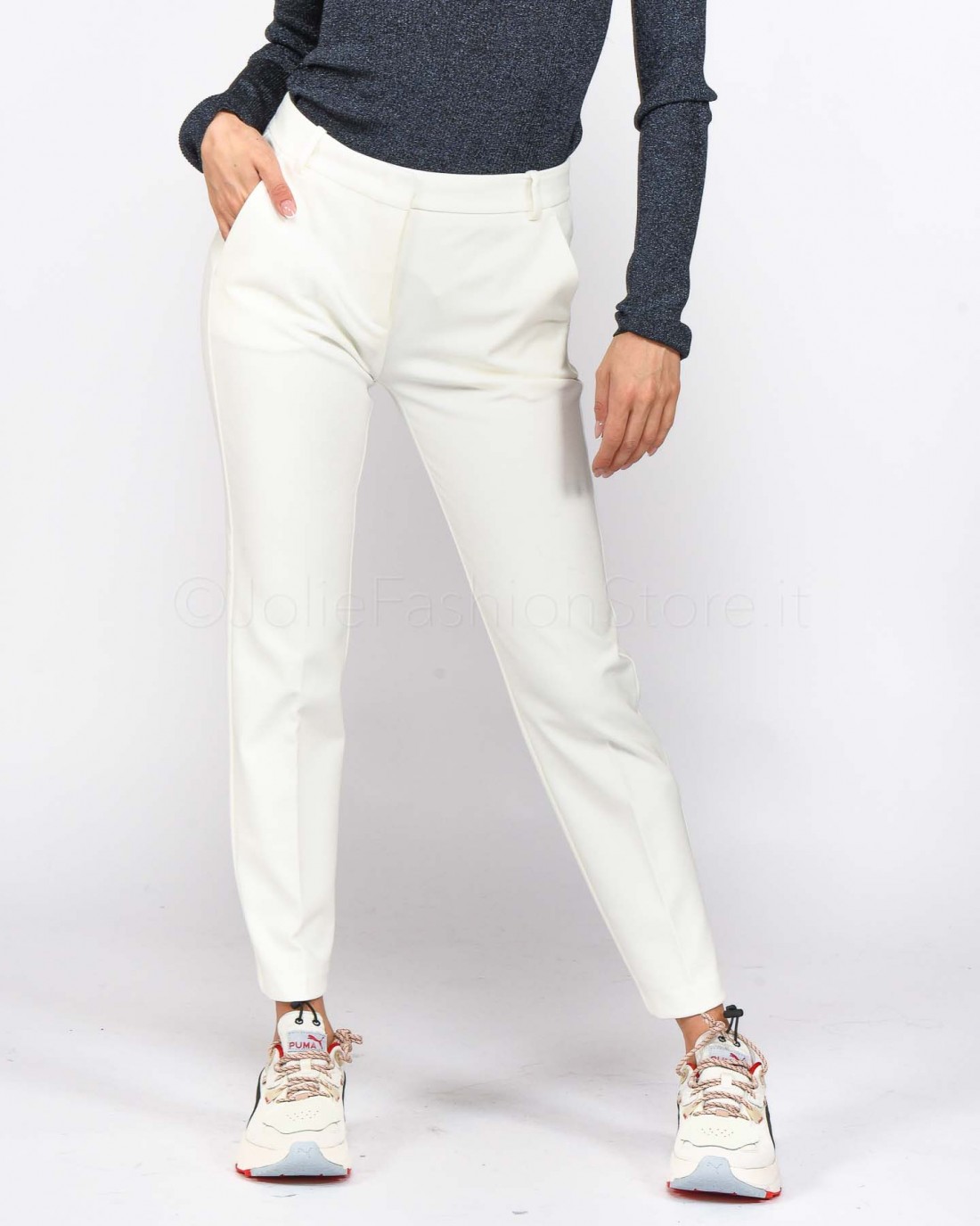 Pinko Pantalone Mod Bello Bianco  1G17VM 1739 Z05