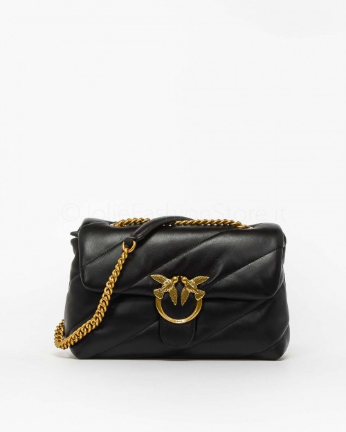 Pinko Love Classic Puff Black Gold Logo