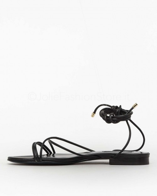 Patrizia Pepe Sandali con Lacci Nero  8X0045 L011 K103