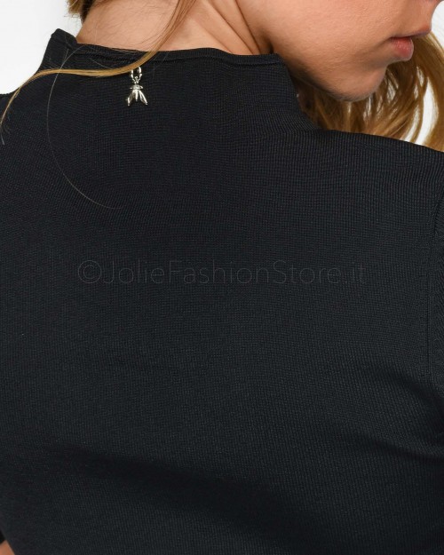 Patrizia Pepe Maglia Cropped Nero  8K0091 K080 K103