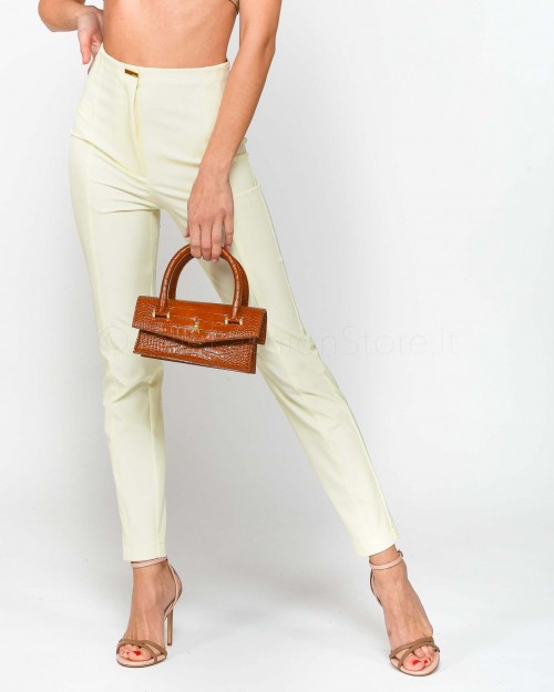 Patrizia Pepe Skinny Trousers Coconut White