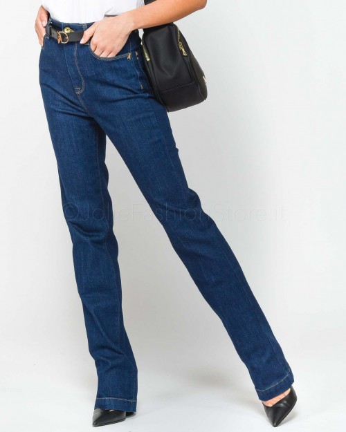 Patrizia Pepe Pantaloni in Denim Rinse Blue Denim  8P0502 D034 C170