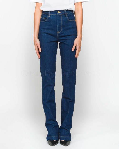 Patrizia Pepe Pantaloni in Denim Rinse Blue Denim  8P0502 D034 C170