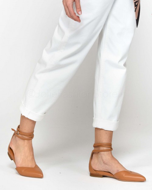 Elisabetta Franchi Jeans Bianco con Cintura  PJ91I31E2 360