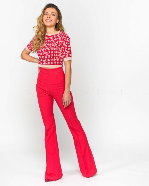 Elisabetta Franchi Pantalone a Zampa Fucsia  PA04731E2 560
