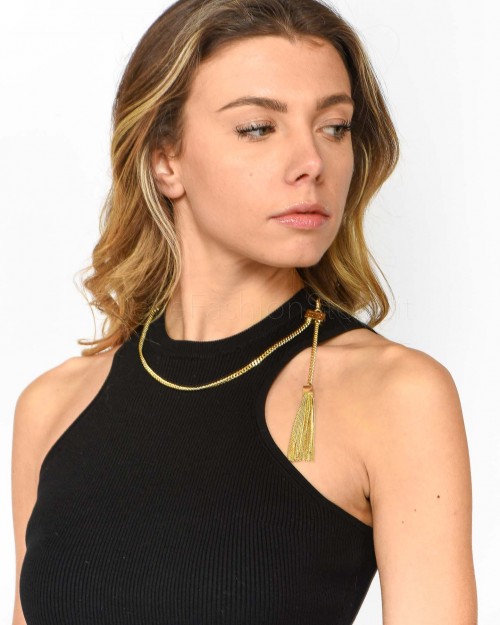 Elisabetta Franchi Top in Maglia Nero  TK65S31E2 110