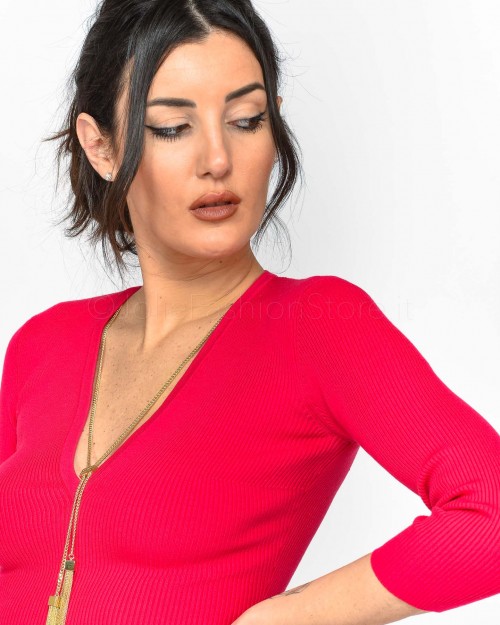 Elisabetta Franchi Maglia Tricot Fucsia  MK38S31E2 560