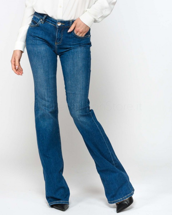 Pinko Jeans Flared Vita Bassa Blu  100177 A0FS PJC
