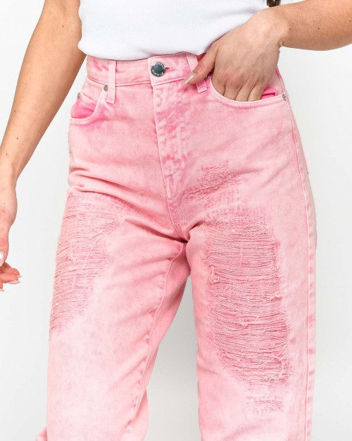 Pinko Jeans Rosa Mod Mom Fit  100379 A0G3 P44