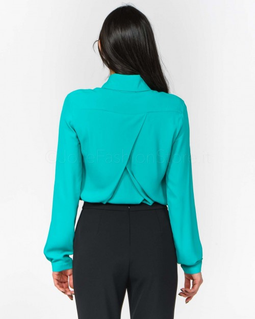 Patrizia Pepe Camicia in Viscosa Illusion Green  8C0599 A8I1 G546