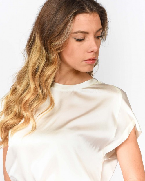Pinko Top in Seta Stretch Avorio  100100 ZR64 Z05