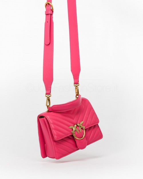 Pinko Love One Top Handle Mini Barbabietola Antique Gold  100071 A0GK N17Q