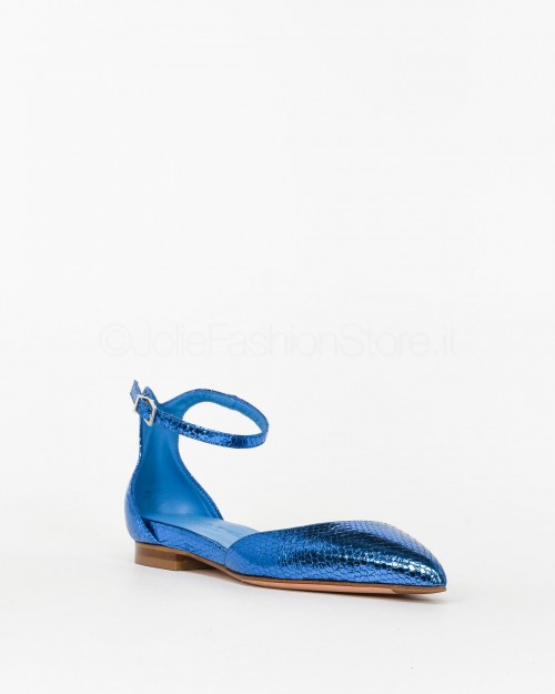 Sergio Levantesi Ballerina Bluette Laminata  FABIOLA ASPIS BLUETTE