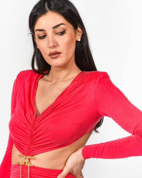 Elisabetta Franchi Abito Red Carpet Fucsia  AB35332E2 560