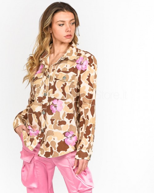 Front Street 8 Camicia Giacca Desert Camouflage Painted