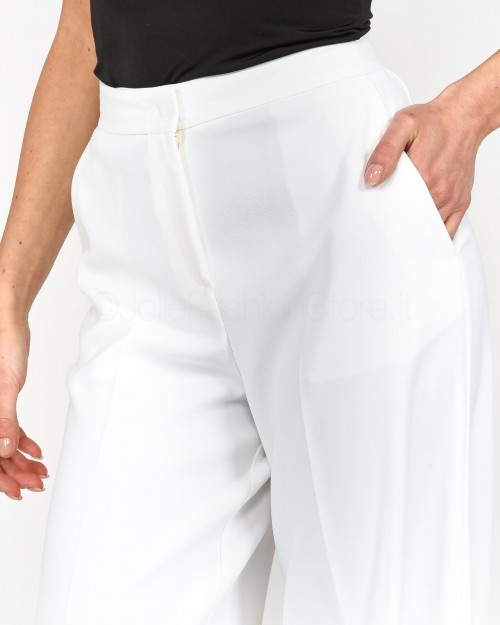 Pinko Pantalone Wide Leg Bianco  100331 7624 Z15