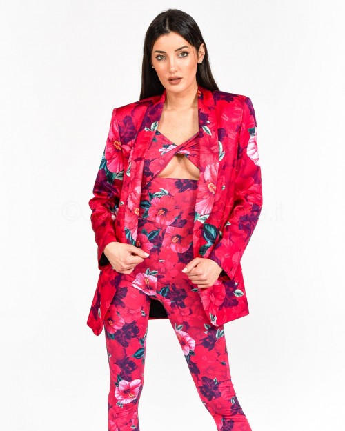 Pinko Blazer Stampa Floreale Hibiscus  100268 A0KW YN3