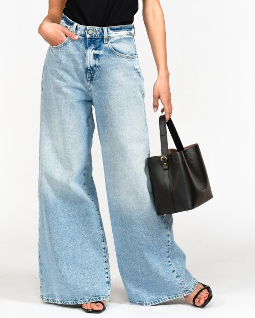 Icon Denim Jeans Mod Kendall Azzurro