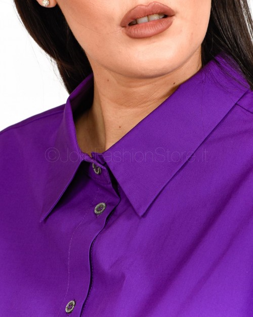 Patrizia Pepe Camicia Over Sexy Violet  2C1458 A278 M448
