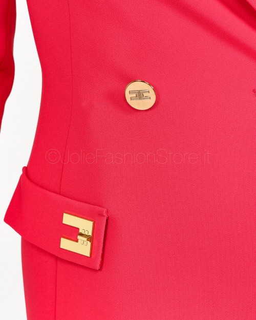 Elisabetta Franchi Abito Robe Manteau Fucsia  AB33131E2 560