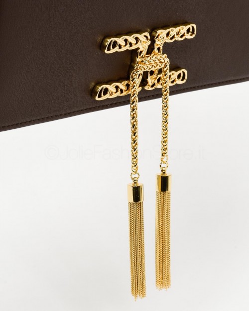 Elisabetta Franchi Pochette Fondente  BS60A32E2 D88