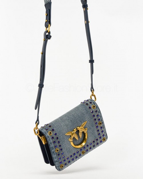 Pinko Love Click Mini Denim  100067 A0NK H5UQ