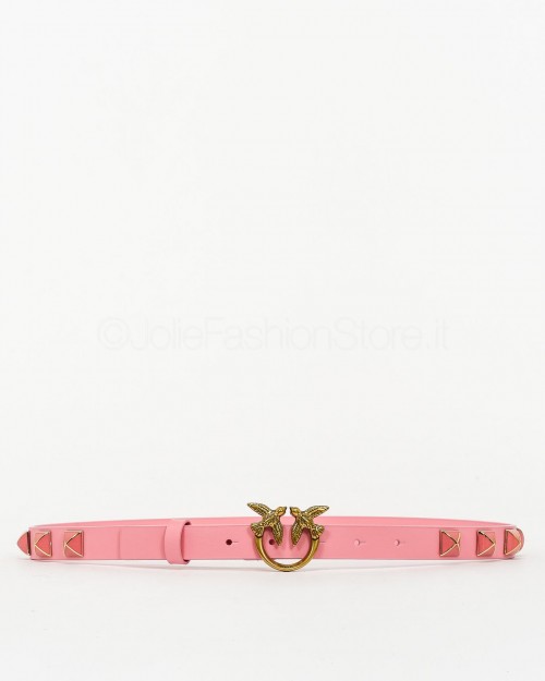 Pinko Cintura Love Berry H2 Rosa con Borchie