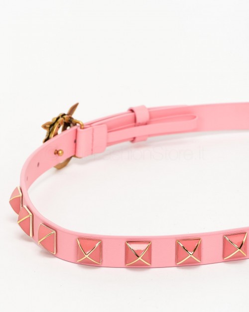 Pinko Cintura Love Berry H2 Rosa con Borchie  100143 A0R6 P31Q