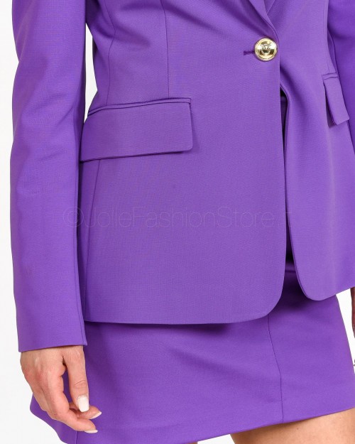 Pinko Giacca Punto Stoffa Lilla Lavanda  100254 A0IG YB1